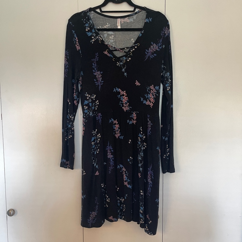 Target Large black flora dress
